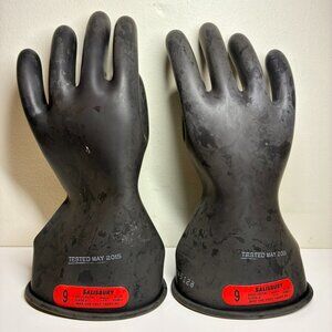 Salisbury D120 Lineman Electrical Gloves ASTM/ANSI Class 0, Type 1, 1000V Size 9